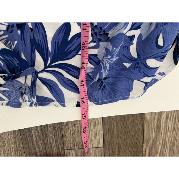 Blush & Day Women’s Dress Tiered Sleeveless Lined Boho Size M Palm Leaf - Picture 9 of 14